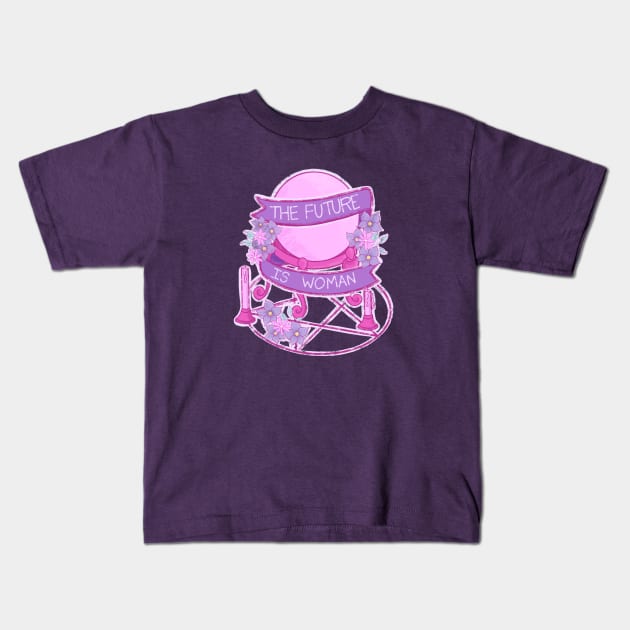 The Future is woman Kids T-Shirt by MailoniKat